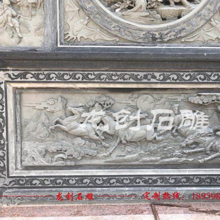 祠堂門(mén)面浮雕 祖厝青石浮雕