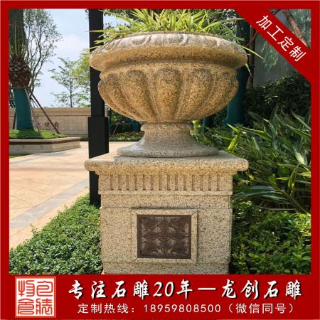 石雕花缽圖片大全及石材花缽種類(lèi)